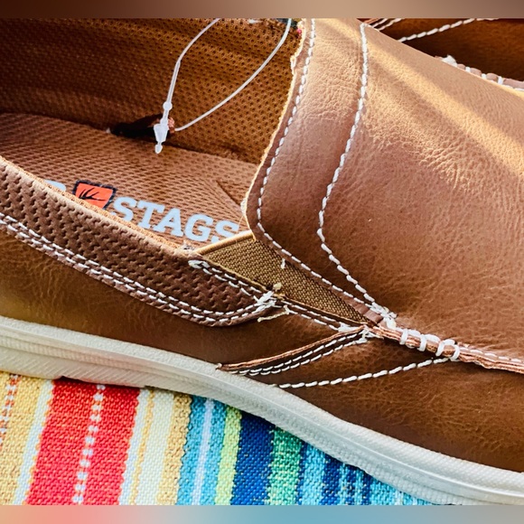 Deer Stags Men’s Everest 2 Slip-On Loafer, Tan, Simulated Leather, Size 9.5W. - Picture 5 of 14